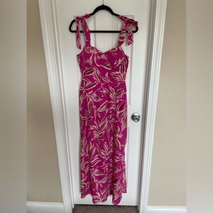 Band Of The Free Pink Floral Maxi Dress Size Large‎